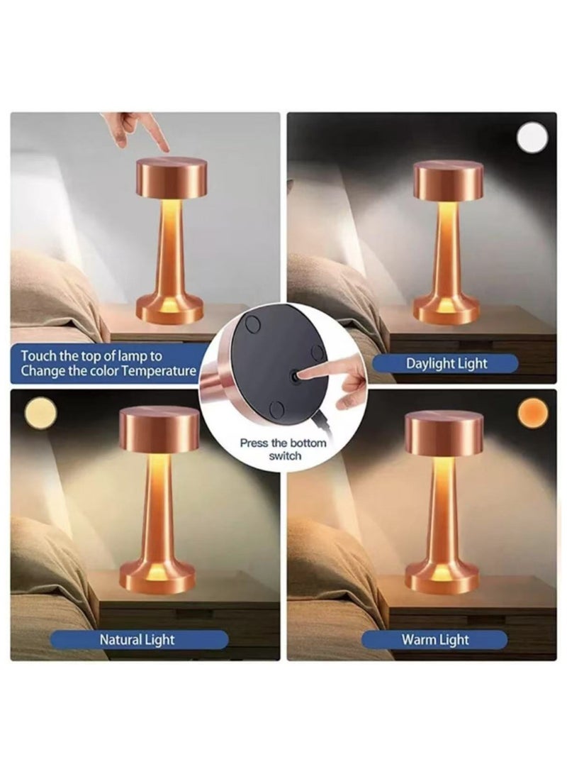 Heyla Decorative LED night light Gold 21cm,Touch Sensor,3-LEVEL Brightness - Image 5