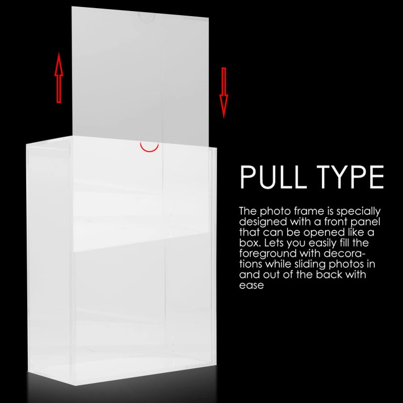 Acrylic Display Case With Front Opening For Collectibles Pictures And Flowers - Image 5