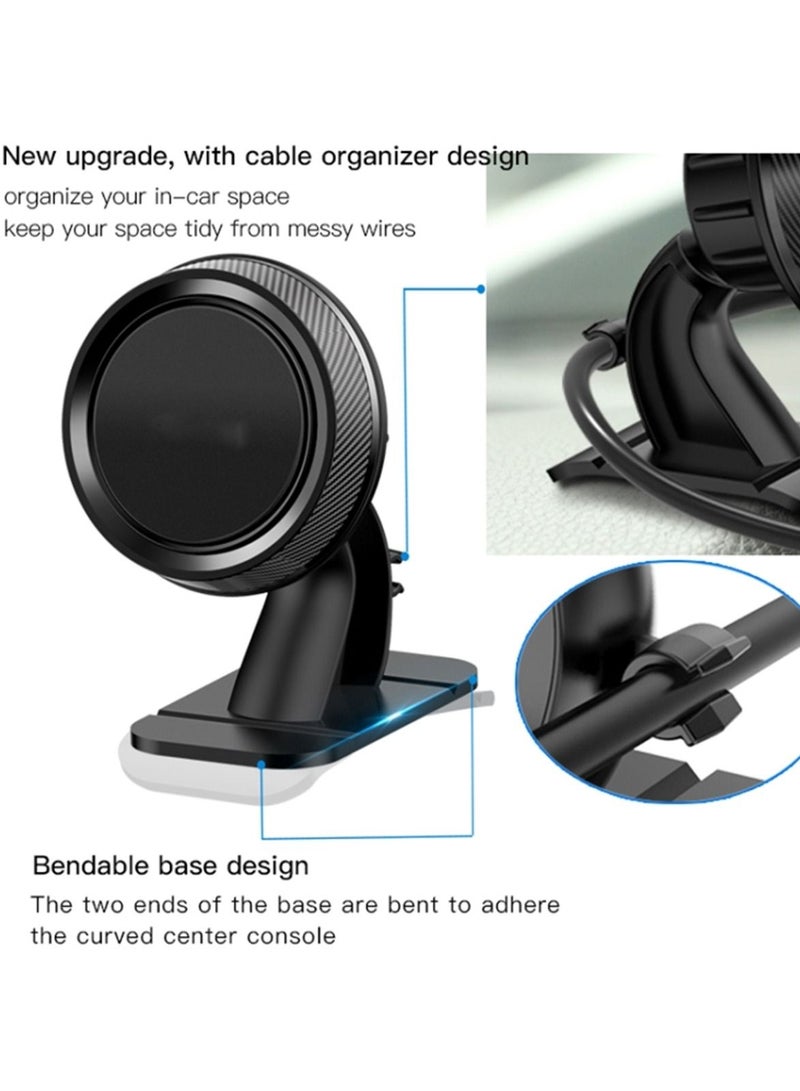 Yesido C60 Car 360 Degree Rotation Magnetic Phone Holder(Black) - Image 3