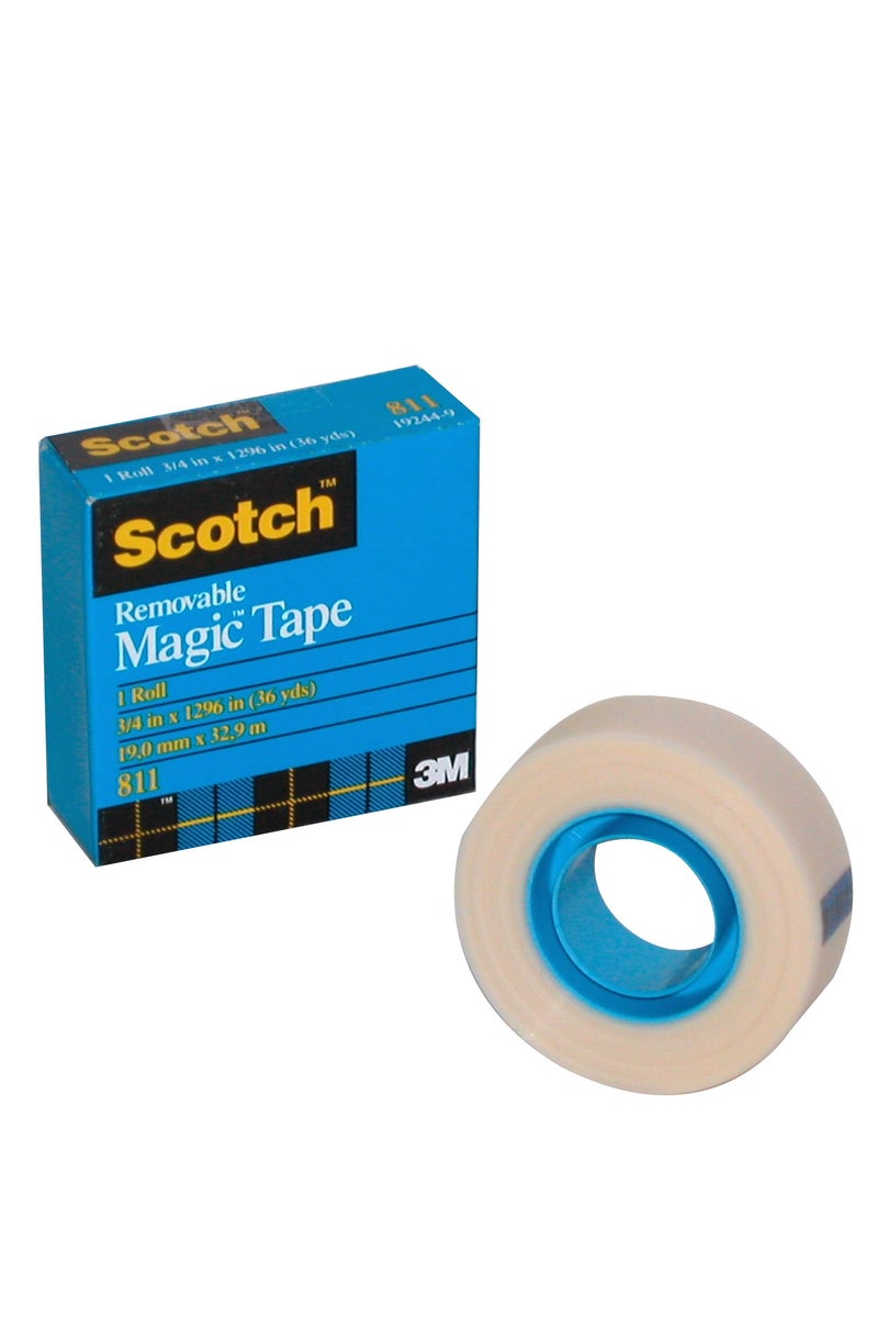 ثري ام شريط سكوتش سحري قابل للإزالة 3/4 بوصة × 1296 بوصة
