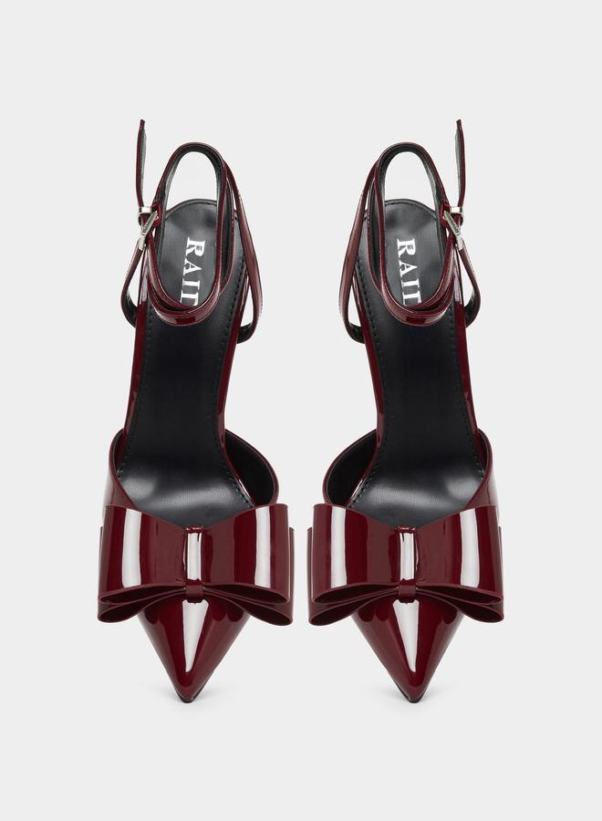 ريد حذاء بمقدمة مدببة مع ربطة فيونكة - Image 5