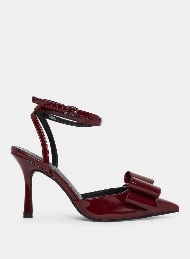 Raid Myrna Pointed Toe Shoes with Bow Detail
