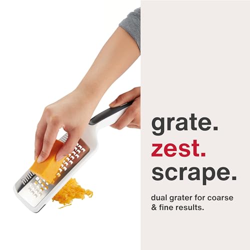 Zyliss SmoothGlide Dual Grater – Handheld with Stainless Steel Blades & Ergonomic Handle – Dual-Sided Medium & Coarse Grater for Cheese, Vegetables, Chocolate & More with Protective Cover - Image 2