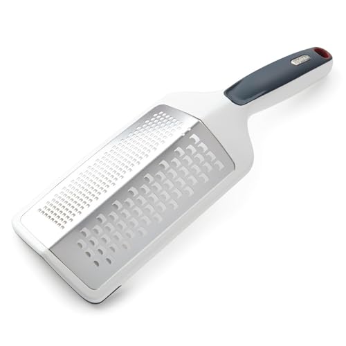 Zyliss SmoothGlide Dual Grater – Handheld with Stainless Steel Blades & Ergonomic Handle – Dual-Sided Medium & Coarse Grater for Cheese, Vegetables, Chocolate & More with Protective Cover - Image 1