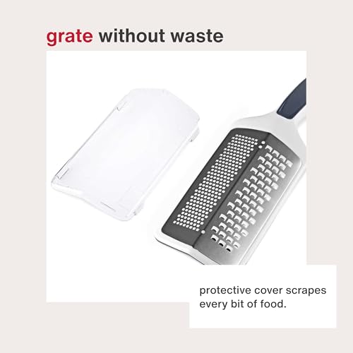 Zyliss SmoothGlide Dual Grater – Handheld with Stainless Steel Blades & Ergonomic Handle – Dual-Sided Medium & Coarse Grater for Cheese, Vegetables, Chocolate & More with Protective Cover - Image 5