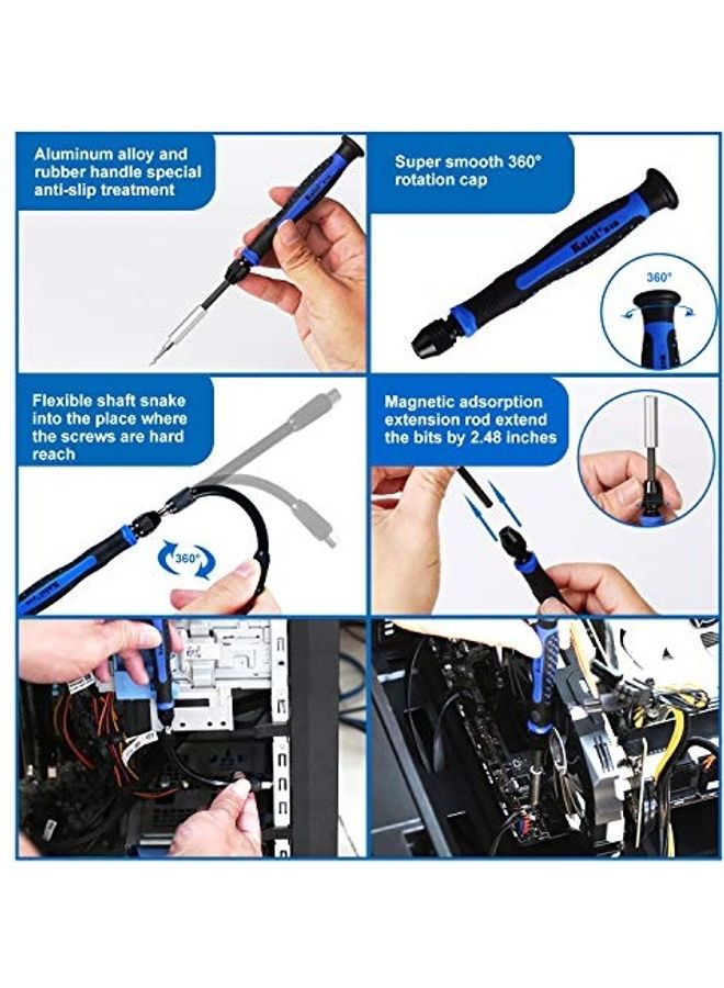 NIBEMINENT 126 In 1 Precision Screwdriver Repair Tool Kit Set Multicolour - Image 2
