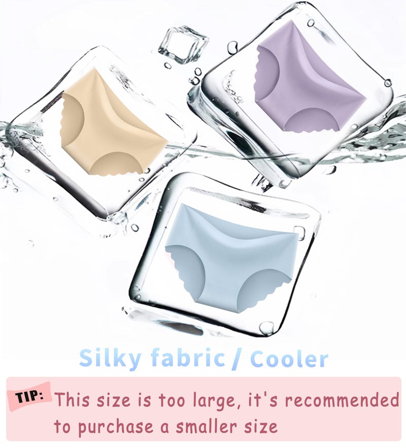 Boboking Teen Girls Seamless Underwear No Show Tagless Briefs Mixed Color13-14Years - Image 3