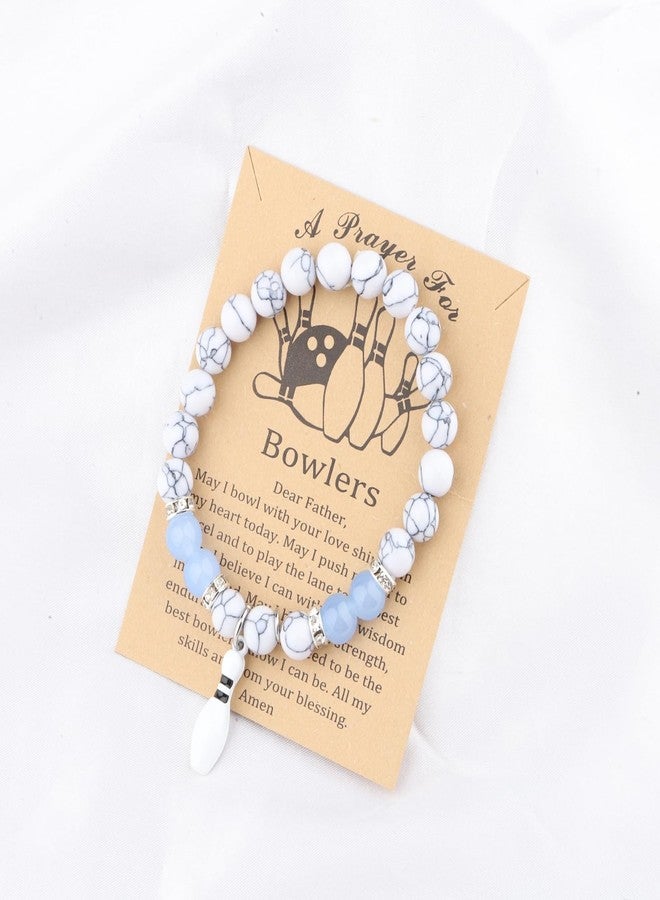 MYOSPARK Bowler Gift Bowling Charm Bracelet Bowling Jewelry Bowling Team Gift Bowler Jewelry for Bowling Lovers Bowling Player (Bowling Silver BR) - Image 5