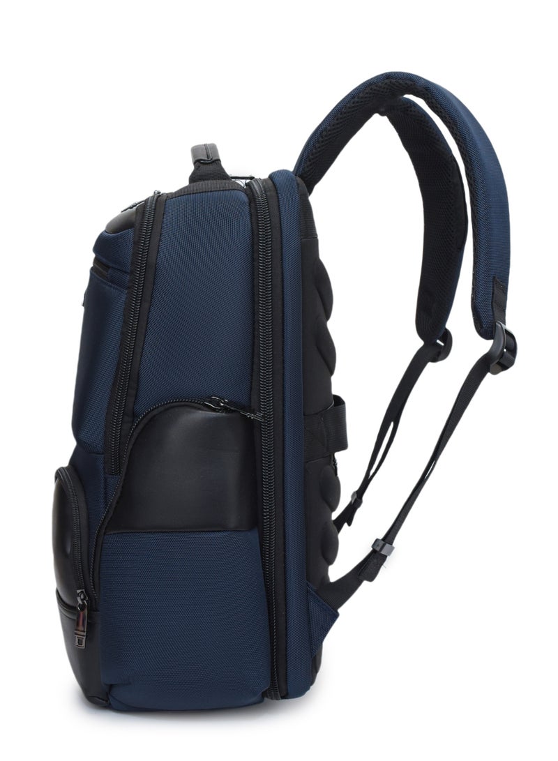 ستارجولد حقيبة ظهر مقاس 17 بوصة مع جيب أمامي، وحزام عربة بمنفذ USB، وجيبين جانبيين، وحجرة للكمبيوتر المحمول - Image 3