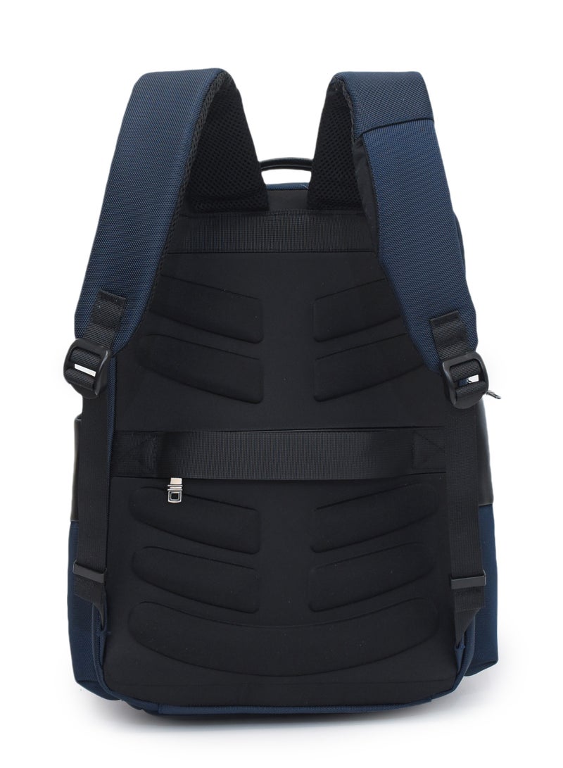 ستارجولد حقيبة ظهر مقاس 17 بوصة مع جيب أمامي، وحزام عربة بمنفذ USB، وجيبين جانبيين، وحجرة للكمبيوتر المحمول - Image 4