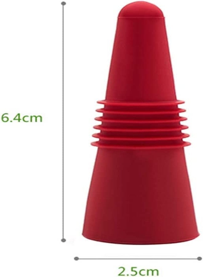 vigor path Wine Stoppers for Bottles, Silicone Reusable Champagne & Beverage Bottle Stopper With Grip Top. Keeps Wine Fresh, Cork - Great for Weddings & Events. (Blue) - Image 4