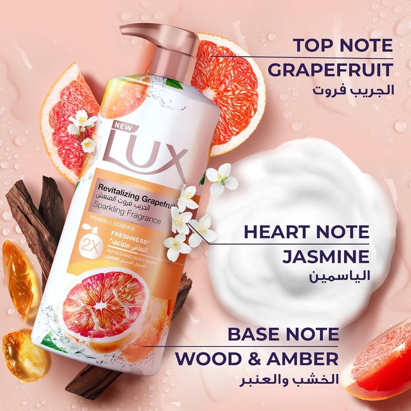 Lux Revitalizing Grapefruit Body Wash with Vitamin C Essence - Image 4