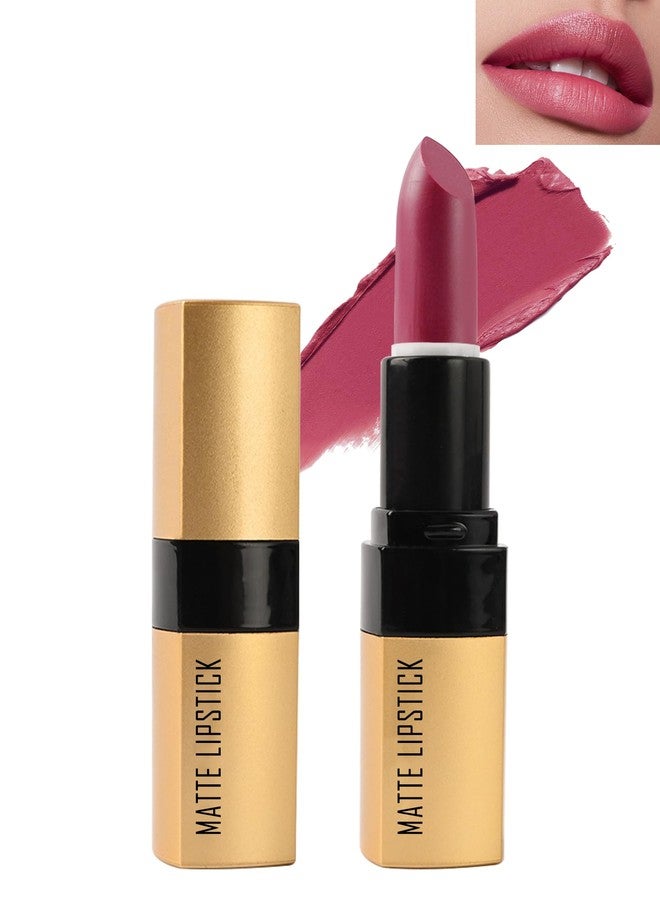 LYSdefeu Matte Lipstick, Nude Pink Velvet Smooth Lip Tint Stain,Long Lasting Waterproof 24 Hours Lip Gloss Lipcolor, labiales mate 24 horas originales,Non-Stick Not Fade Lipgloss,Lip Makeup Gift for Woman-02 - Image 1