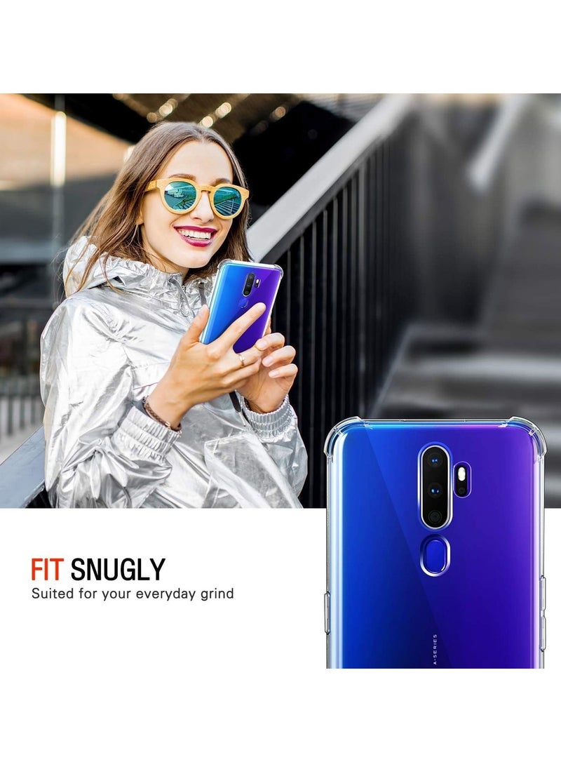 Generic - Protective Transparent Clear Case Shockproof Back Cover For Oppo A5 2020 / A9 2020 - Image 1
