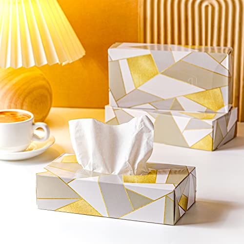 Yinder 12 Packs Facial Tissue Boxes 1560 Sheets Soft Facial Tissue Bulk for Teacher Classroom Spring 2 Ply 130 Sheets Disposable Travel Tissues Bulk for Weeding Car Household KitchenModern - Image 5