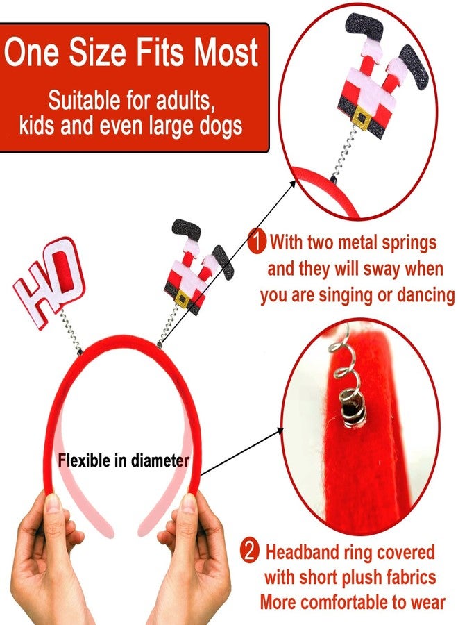 بارتي ويند عصابات رأس بارتي ويند لعيد الميلاد للأطفال والكبار، مستلزمات وهدايا زينة حفلات عيد الميلاد المضحكة، قبعات عيد الميلاد مع شجرة عيد الميلاد وقرون الوعل وندفة الثلج لإكسسوارات حفلات العطلات (12 نمطًا) - Image 3