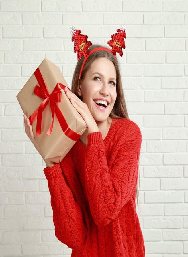 بارتي ويند عصابات رأس بارتي ويند لعيد الميلاد للأطفال والكبار، مستلزمات وهدايا زينة حفلات عيد الميلاد المضحكة، قبعات عيد الميلاد مع شجرة عيد الميلاد وقرون الوعل وندفة الثلج لإكسسوارات حفلات العطلات (12 نمطًا) - Image 5