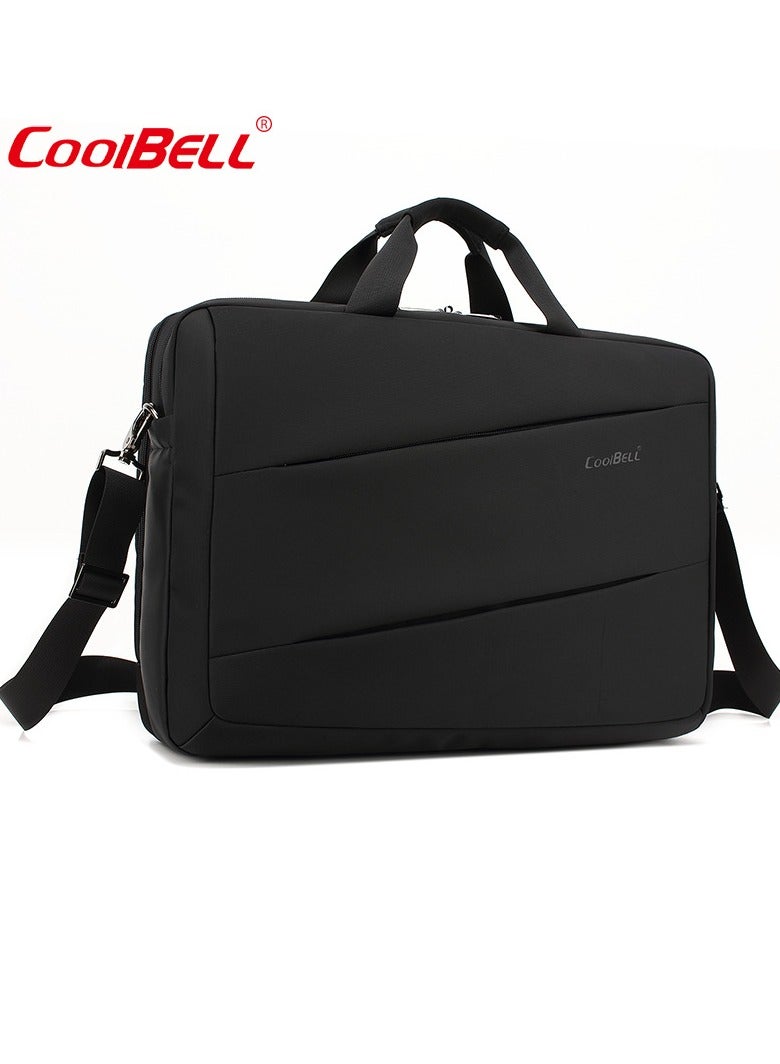 CoolBELL Multi-Functional Laptop Bag Briefcase Black - Image 2