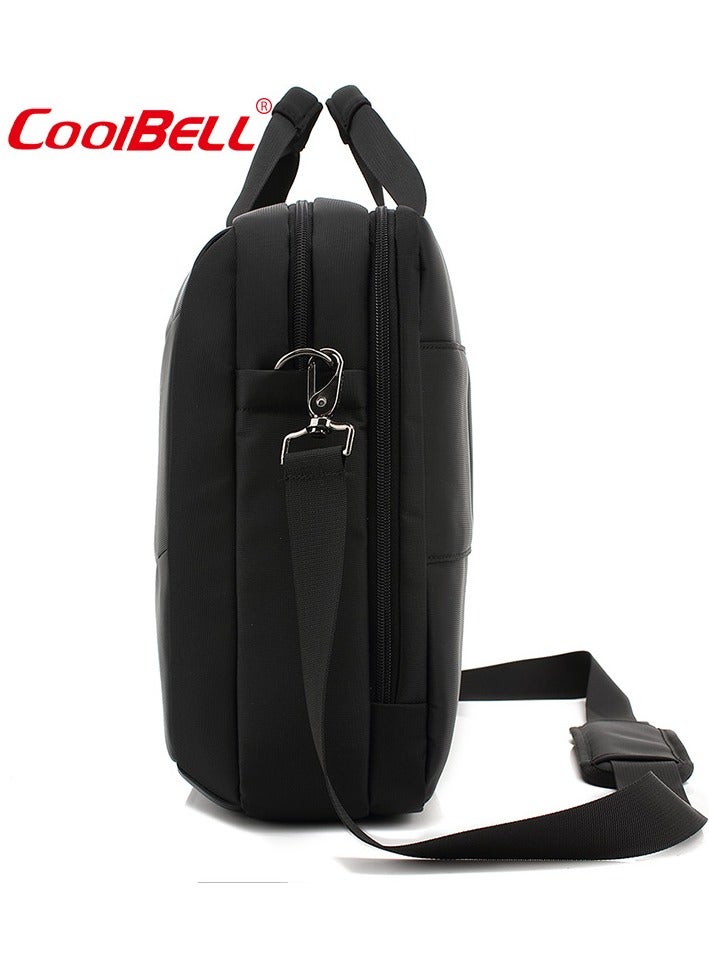 CoolBELL Multi-Functional Laptop Bag Briefcase Black - Image 3