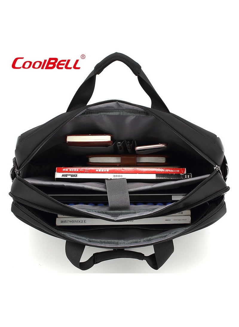 CoolBELL Multi-Functional Laptop Bag Briefcase Black - Image 4