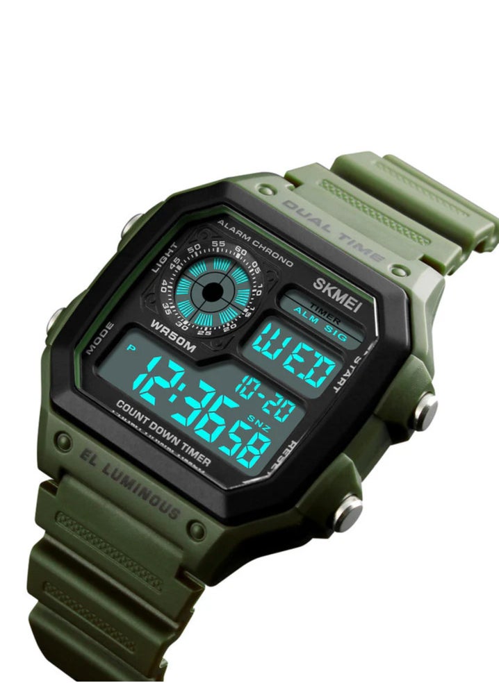 SKMEI SKMEI Dual Time Digital Watch For Men 1299  - Image 2