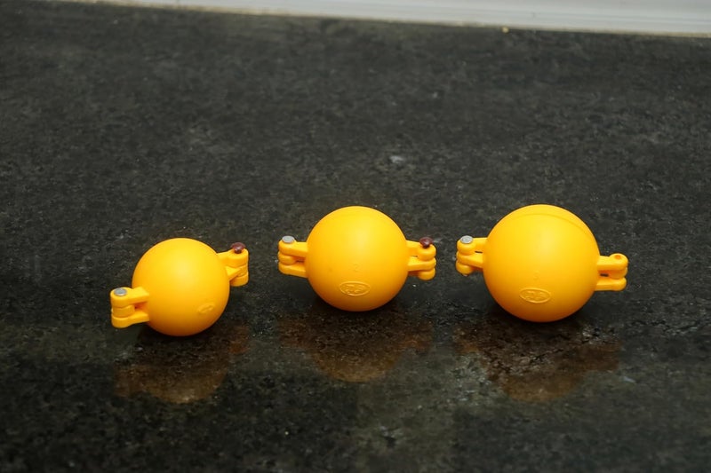Garden Of Arts Garden Of Arts Ladoo Maker Mold Plastic Set of 3 in Three Sizes 12 and 3 No Ladu Maker Mould Sancha for Ganpati Diwali Janmashtmi and Other Festival for Indian Mithai  - Image 2