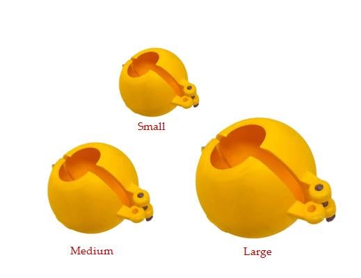 Garden Of Arts Garden Of Arts Ladoo Maker Mold Plastic Set of 3 in Three Sizes 12 and 3 No Ladu Maker Mould Sancha for Ganpati Diwali Janmashtmi and Other Festival for Indian Mithai  - Image 3