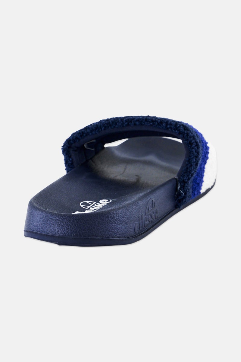 Ellesse Men Triply Brand Logo Slip On Slides, Navy - Image 3