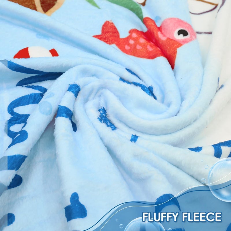 Gicoherero Gone Fishing Baby Monthly Milestone Blanket Little Fisherman Bobber Photo Prop Ideas for Newborn Boy  Girl Nursery Dcor 40 X 50 - Image 4