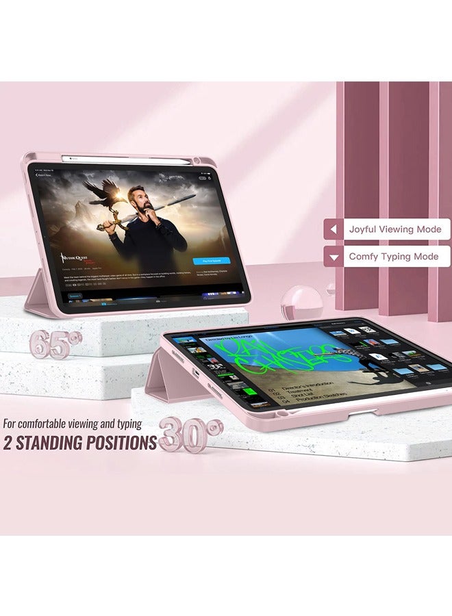 روك بو جراب iPad Pro الجديد مقاس 11 بوصة 2022 4th Gen / 2021 3rd Gen / 2020 2nd Gen مع حامل أقلام حافظة iPad ذكية تدعم Touch ID والاستيقاظ / النوم تلقائيًا مع شحن قلم رصاص من الجيل الثاني تلقائيًا باللون الو - Image 5