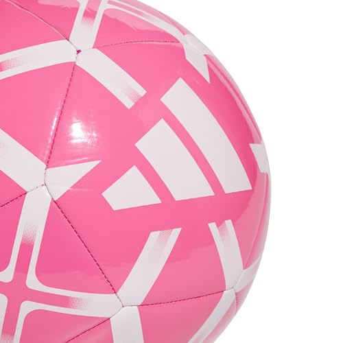 adidas Unisex Starlancer Club Soocer Ball, Solar Pink/White, 5 - Image 2