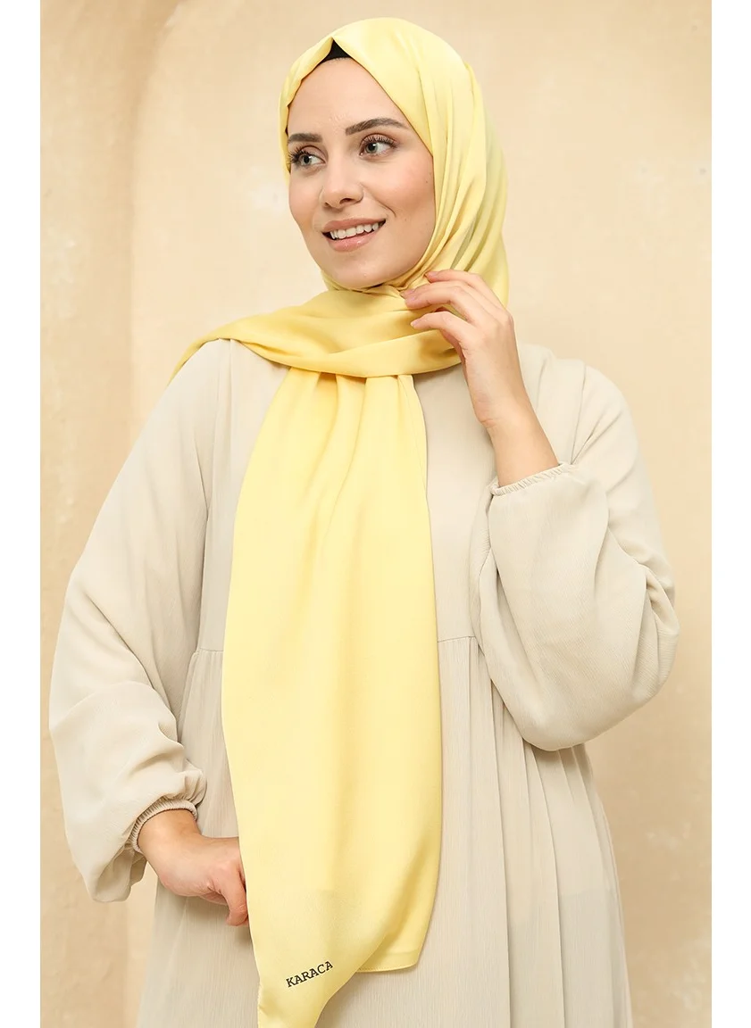 Sefa Merve Nursema Sandy Silk Shawl 81001-13 Light Yellow