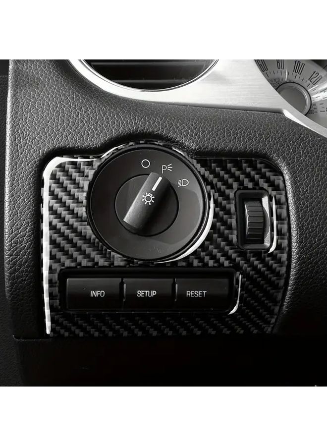 For Ford Mustang 2009 2014 A 1 34 Carbon Fiber Headlight Switch Trim Premium Finish Easy Installation Enhanced Comfort And Style Durable Car Accessory - Image 5