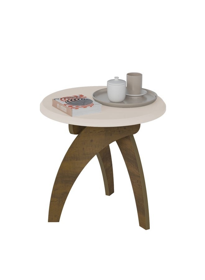 Pilati Coffee Table for Off white/Pine 70x70x46.5cm  - Image 2