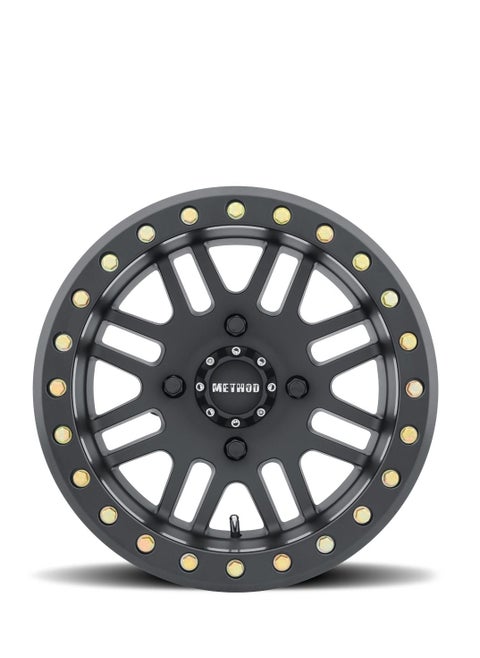 Method Race Wheels 406 UTV Beadlock Matte Black 14x8" 4x136", 0mm offset 4.3" Backspace, MR40648047544B…