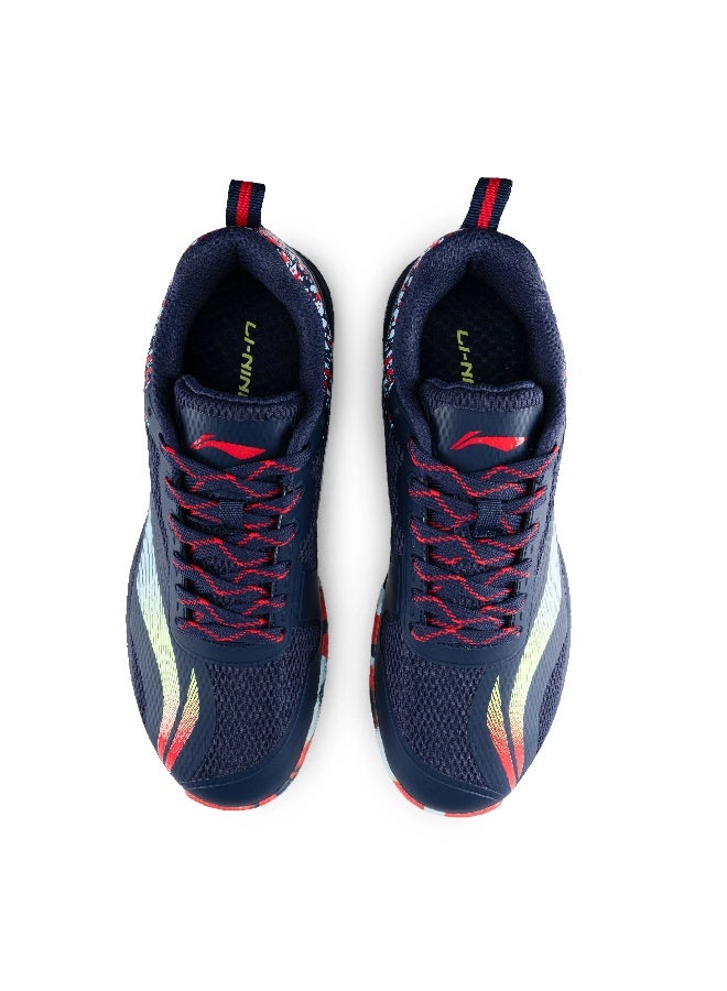 Li-Ning Lining Hypersonic IV Badminton Shoes Unisex-adult Non Marking Lightweight & Durable (Navy/Red/Lime/Blue EUR- 40) 6937461102568 - Image 5