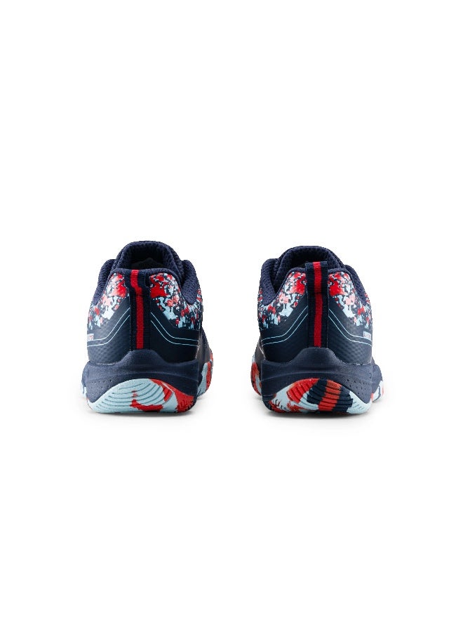 Li-Ning Lining Hypersonic IV Badminton Shoes Unisex-adult Non Marking Lightweight & Durable (Navy/Red/Lime/Blue EUR- 40) 6937461102568 - Image 3