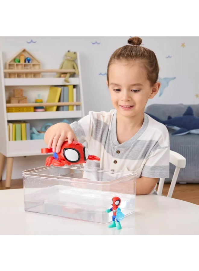 Hasbro Marvel هاسبرو سبايدي وأصدقاؤه المذهلون شبكة المياه سرطان البحر - Image 5