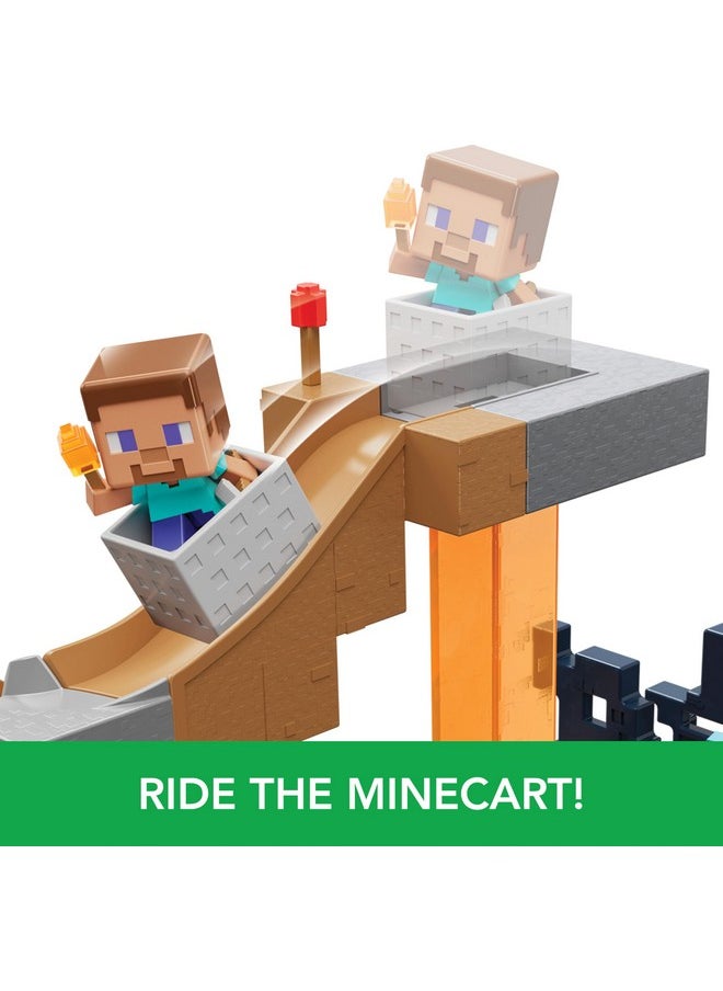 Mattel Games - Mattel Minecraft Mini Mode Playset, Rise of the Warden Set with 2 Minis including Steve & Warden Figures & DLC Code - Image 1