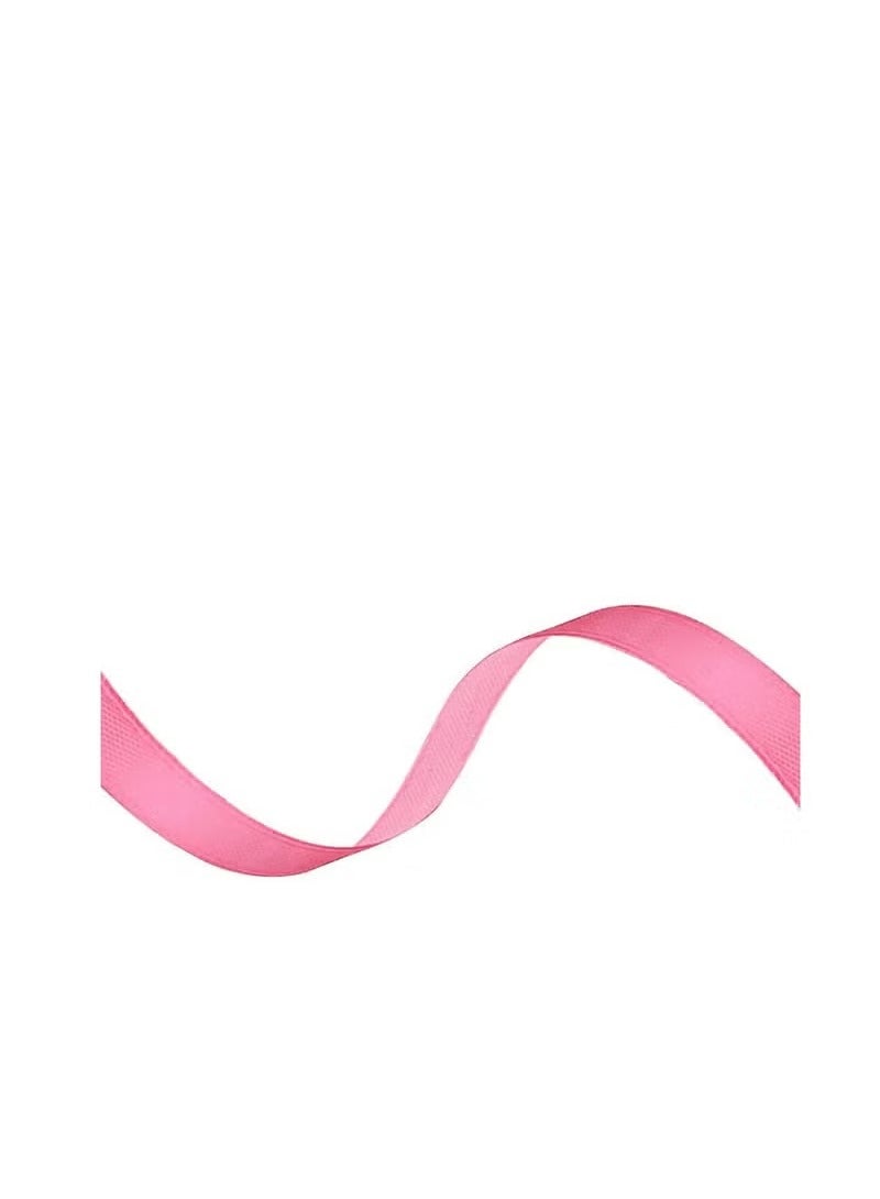 2PCS Ribbon, 12mm x 25 yards polyester fabric ribbon for gift wrapping, party favors, wedding decorations, bow making, bouquets, sewing projects and crafts (Black, Pink) - Image 5