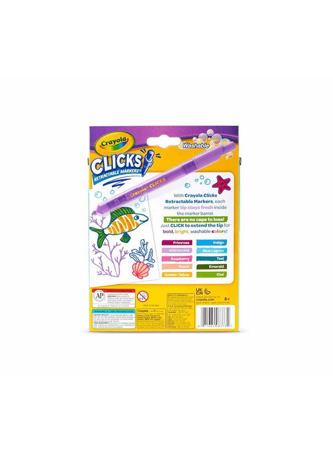 Crayola 10 قطعة من أقلام التحديد القابلة للغسل القابلة للسحب، جريئة ومشرقة - Image 5