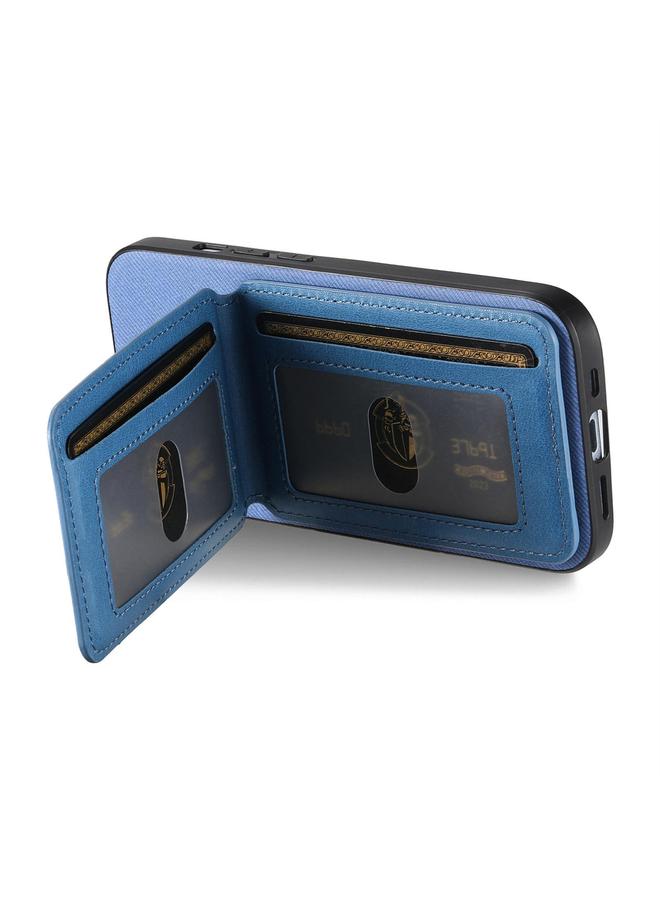 S-TOP Case For Samsung Galaxy S21 Ultra 5G Twill Fabric Leather Vertical Flip RFID Card Bag Phone Case - Image 3