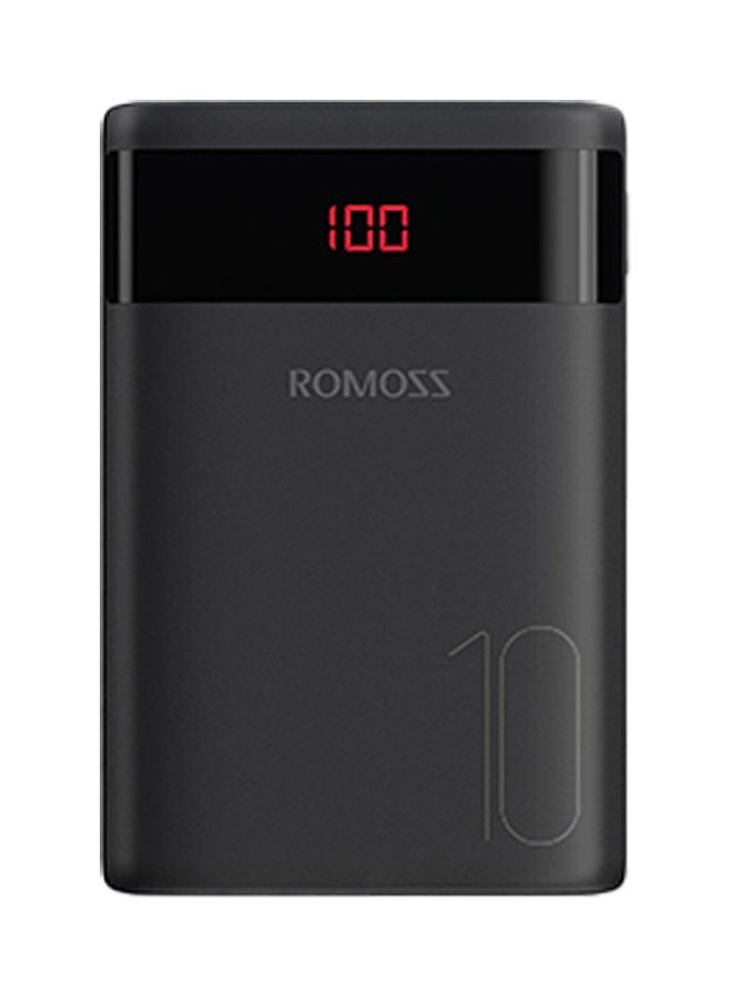 Power Bank Simple10 Dual USB LED Indicator Black