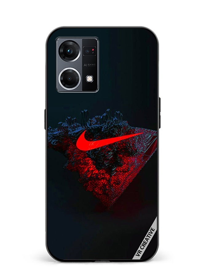 VR CREATIVE Protective Case Cover For Oppo Reno8 4G Nike Design Multicolour - Image 1