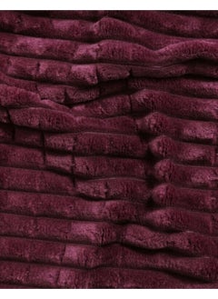 MERINOS Modern Line 3 Piece Blanket Set Cherry Color  - Image 3