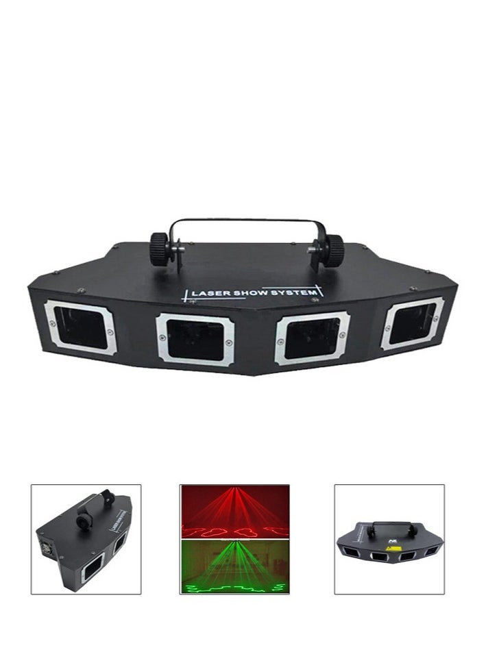 Generic Party laser light, 4 lenses, 7 curved colors  - Image 1