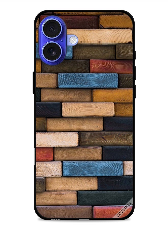 Covernex Apple iPhone 16 Plus Protective Case Cover Wooden Wall - Image 1