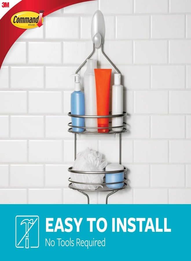 Command Caddy Hanger, 1 Caddy Hanger, 2 Large Strips, Organize your Bathroom - Image 4