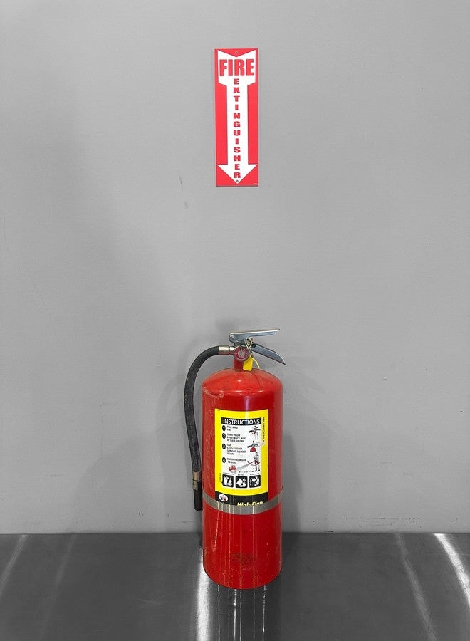 Wrapco (4 pack) Fire Extinguisher Signs Fire Extinguisher For Business Office or Warehouse 80 mil Thick Plastic - Image 5