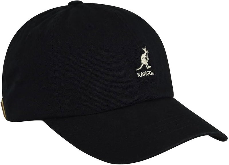 Kangol Washed Baseball Cap - Black, One Size - Image 4